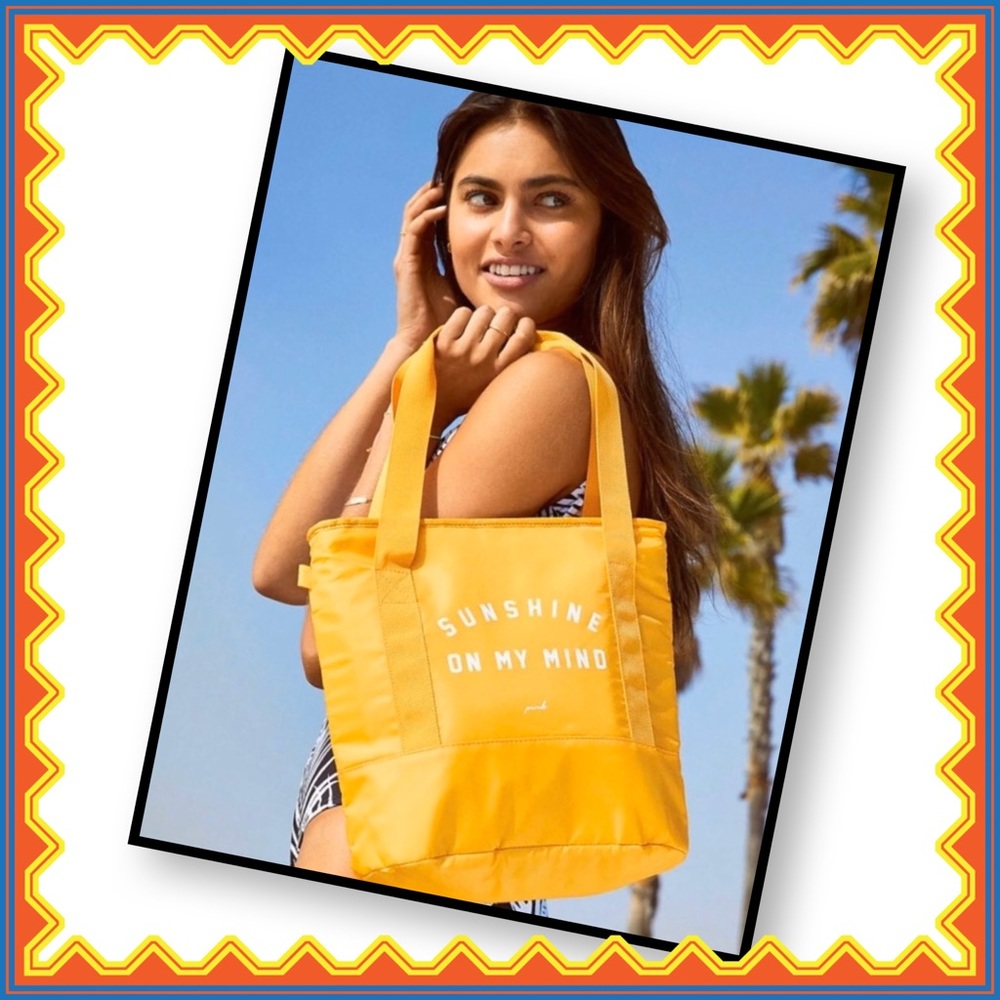 ☀️NWT VS PINK SUNSHINE COOLER TOTE BAG☀️